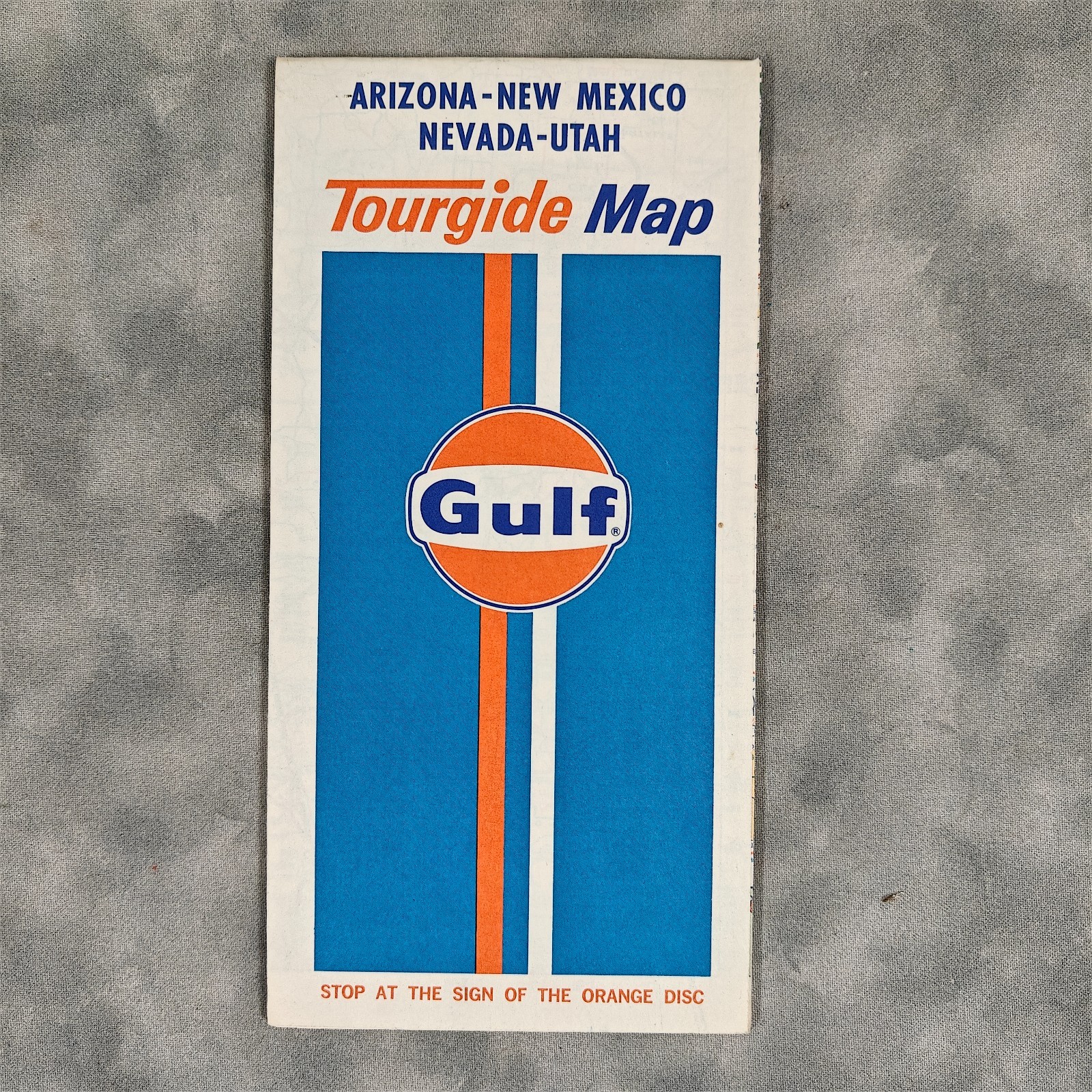 1971 Gulf Tourgide Map Arizona New Mexico Nevada Utah Road Map Vintage