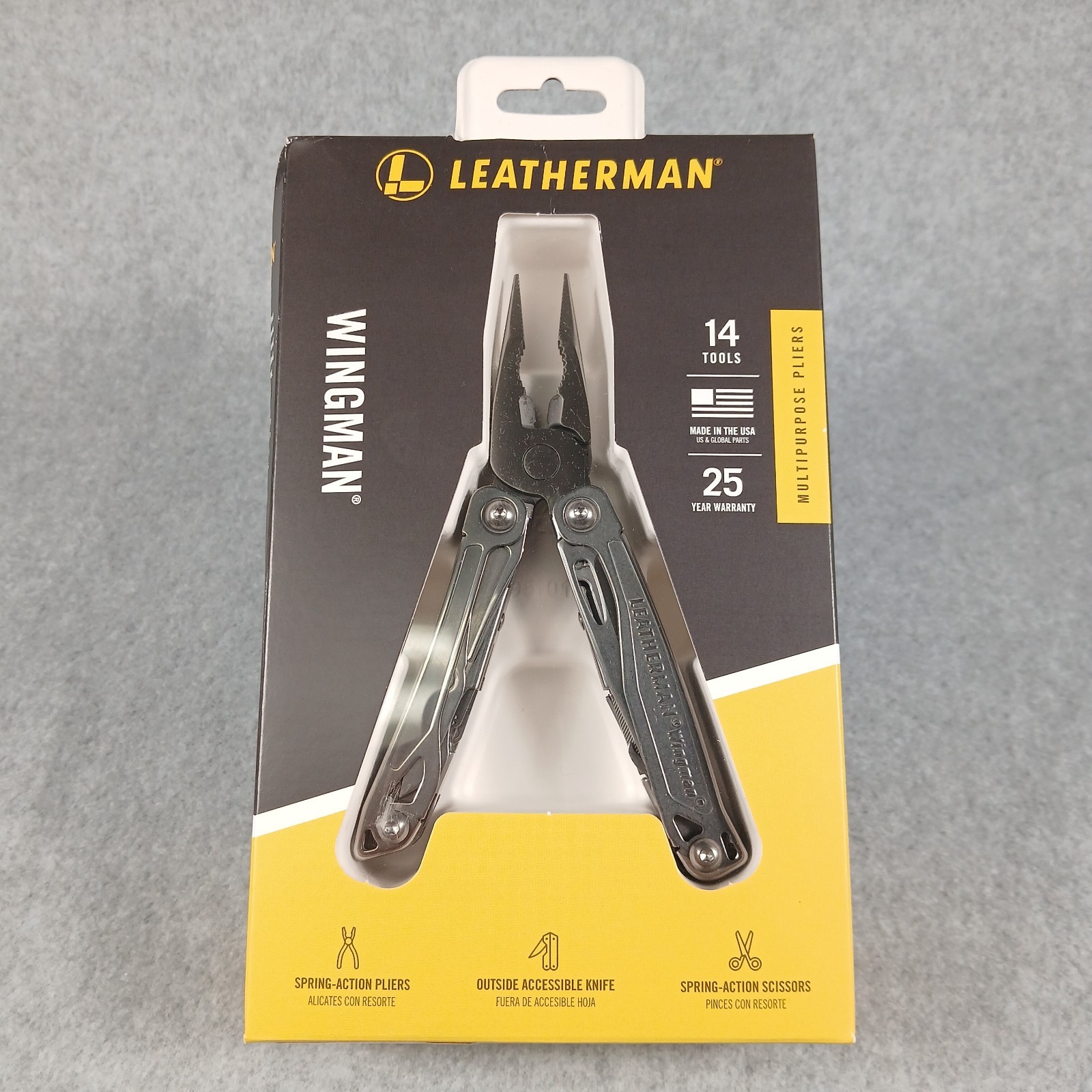 Leatherman Wingman Multi-Tool, Knife, Stainless, USA, 831425 – New in Box Leatherman Wingman Multi-Tool, Knife, Stainless, USA, 831425 – New in Box