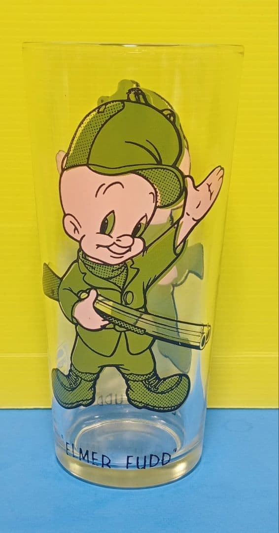 Pepsi Elmer Fudd Looney Tunes Glass Tumbler USA 16 cm Collectible 15+