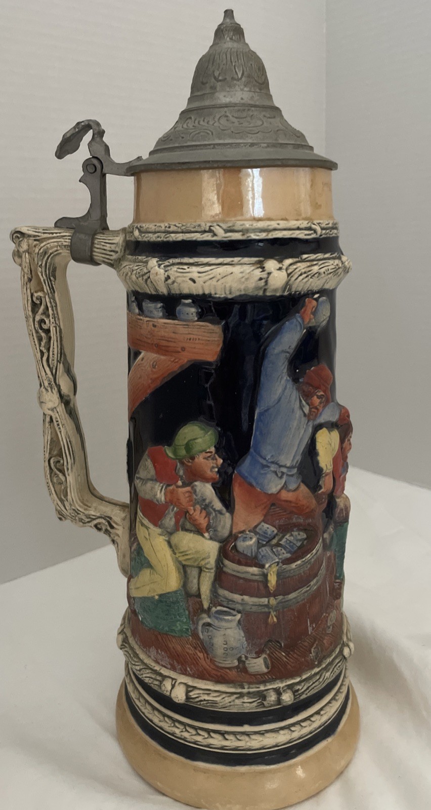 Vtg Gerz German Beer Stein Pub/Tavern  Gathering 13 1/2 “ (51)