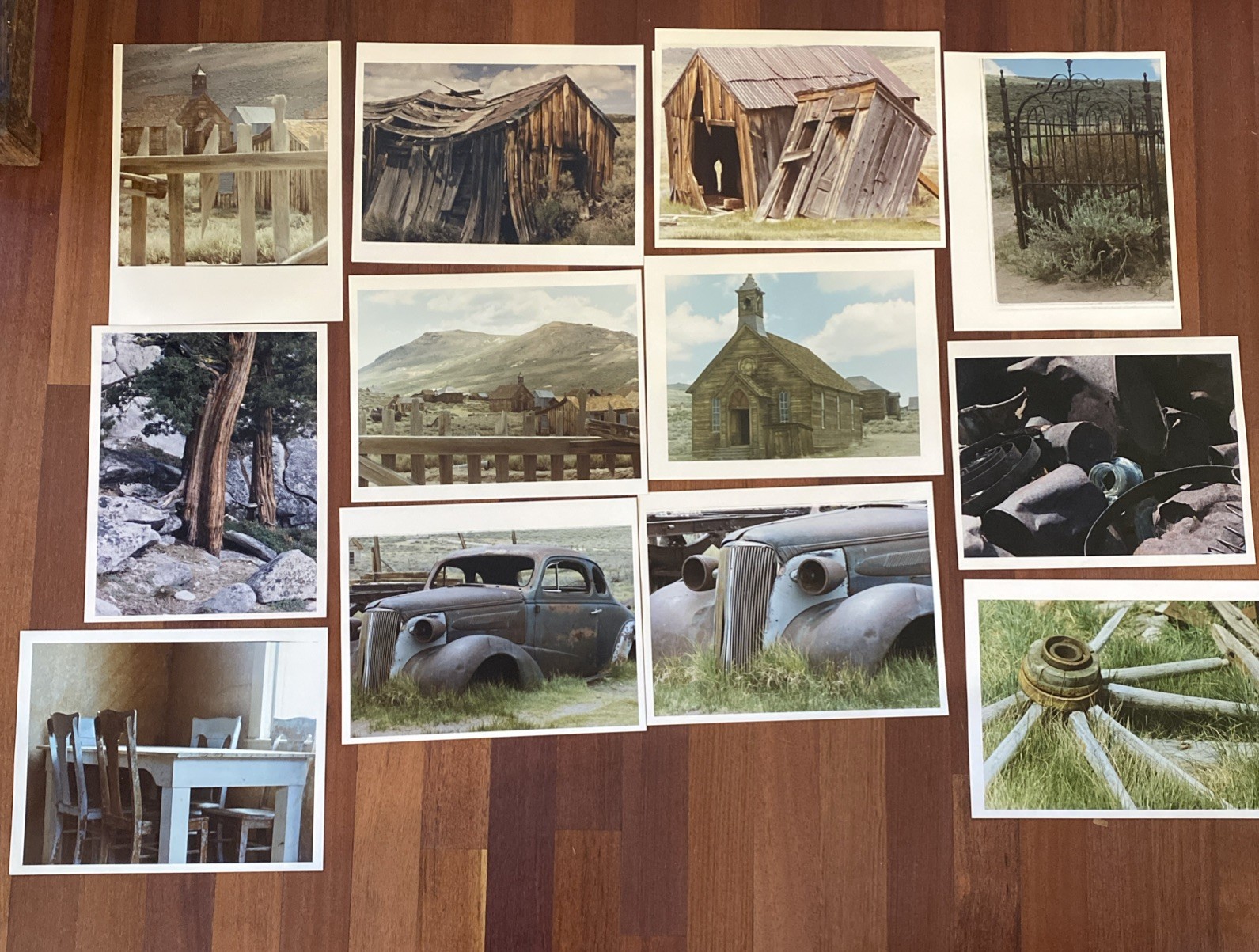 Vintage 1980s Bodie California Ghost Town Art Photo Collection 12 Piece 11x14