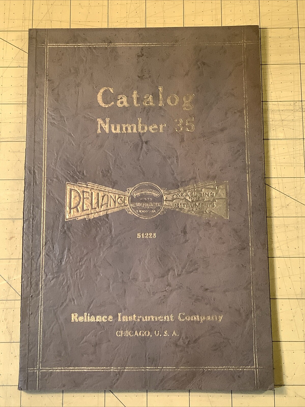 Vintage Reliance Measuring Instruments Company Catalog Chicago INV-P1160