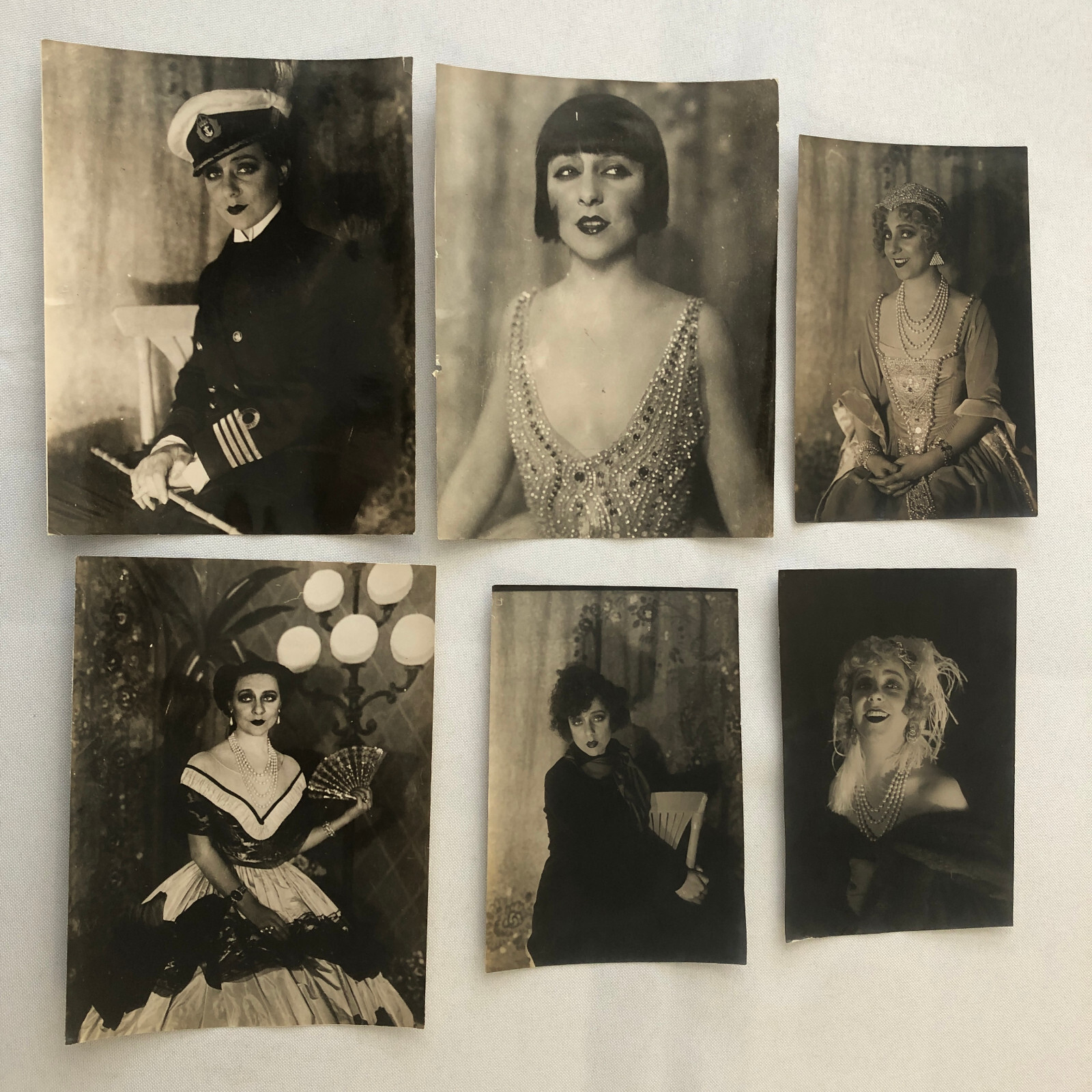 Press Photo Photograph French Stage Actress Yvonne Printemps in Costume 6x