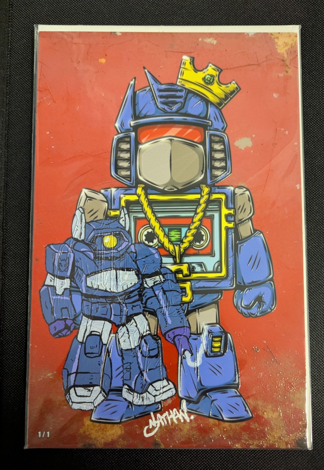 Andy Duso Transformers Embossed Metal Art Book(1/1) W/Remark by Nathan Made It Andy Duso Transformers Embossed Metal Art Book(1/1) W/Remark by Nathan Made It