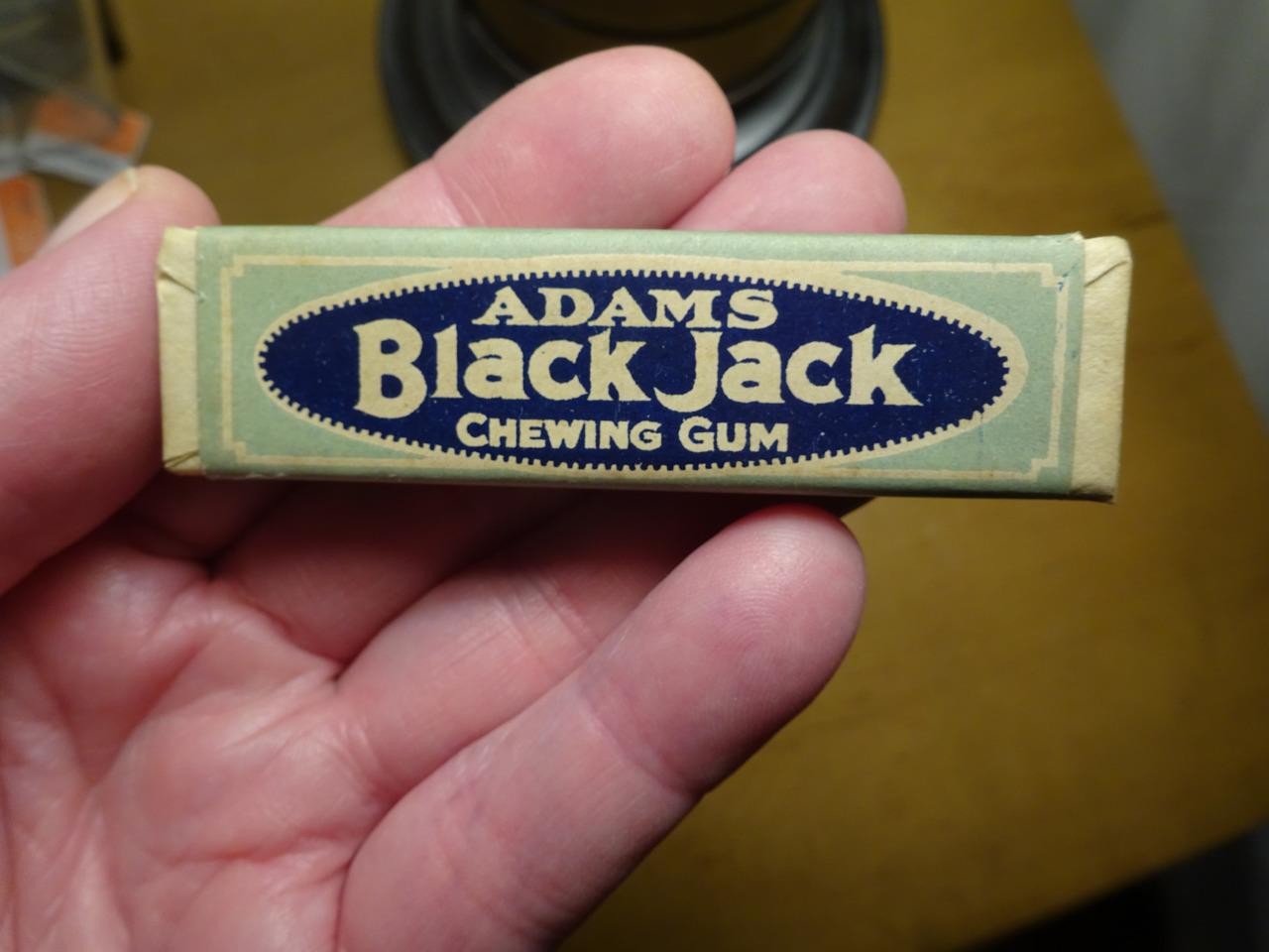 RARE ANTIQUE 5 Stk. Pack Of NOS ADAMS BLACK JACK Chewing Gum VG NEW OLD STOCK