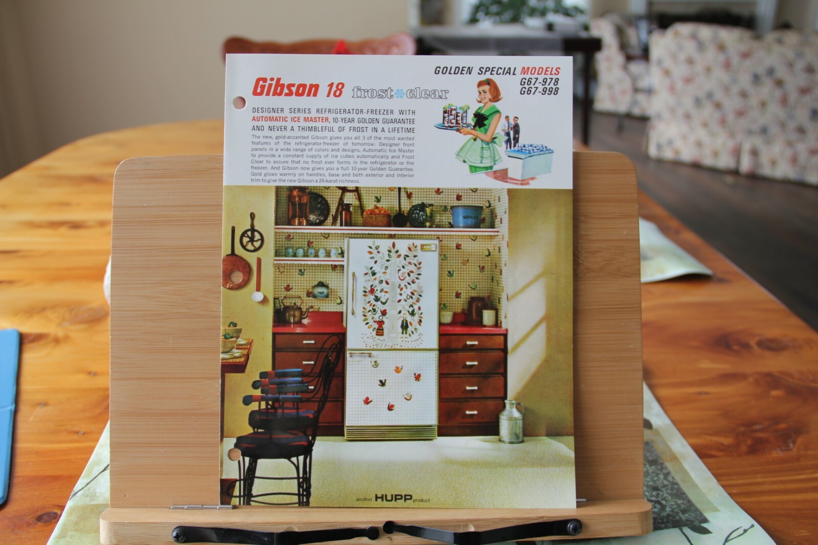 Brochure Gibson 18 refrigerator 4 pg G67-978 G67-998 's Greenville MI Hupp