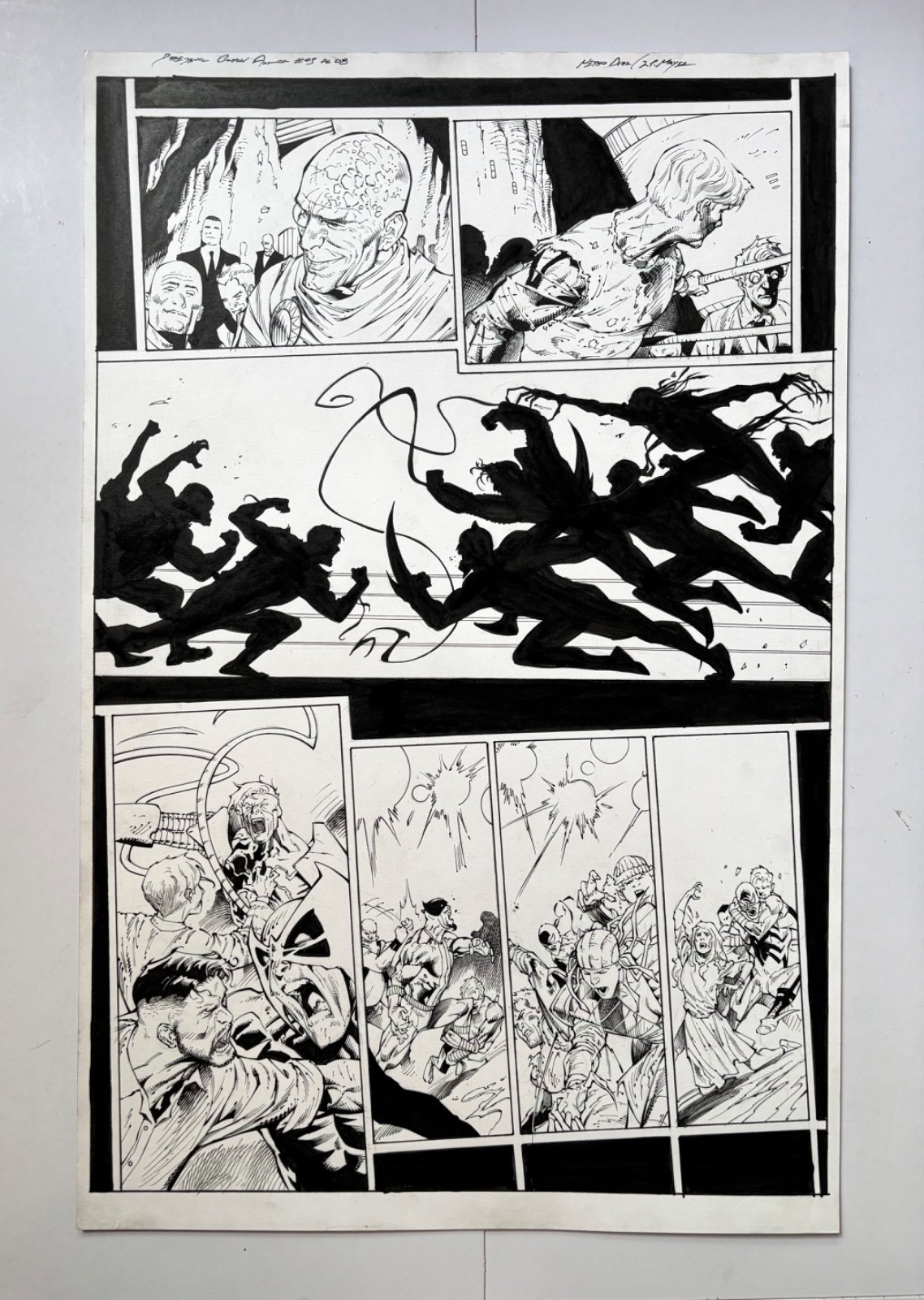 Daredevil : Black Armor 3 Pg 8 Original Art By JP Mayer / Diaz