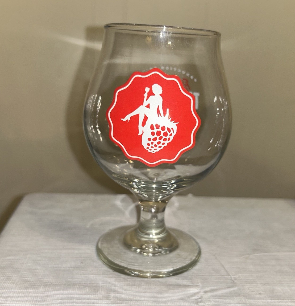 Lakewood Brewing Seduction Series Raspberry Temptress Tulip Beer Glass USA