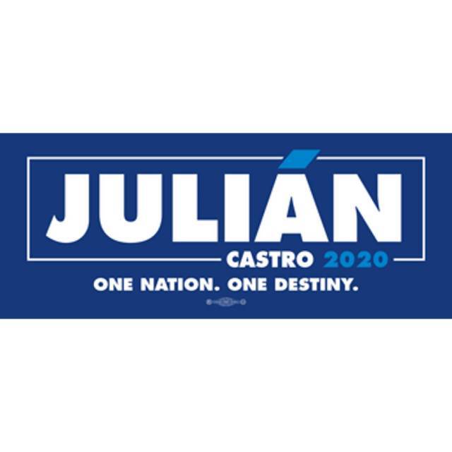 Julian Castro For President 2020 Bumper Sticker Blue