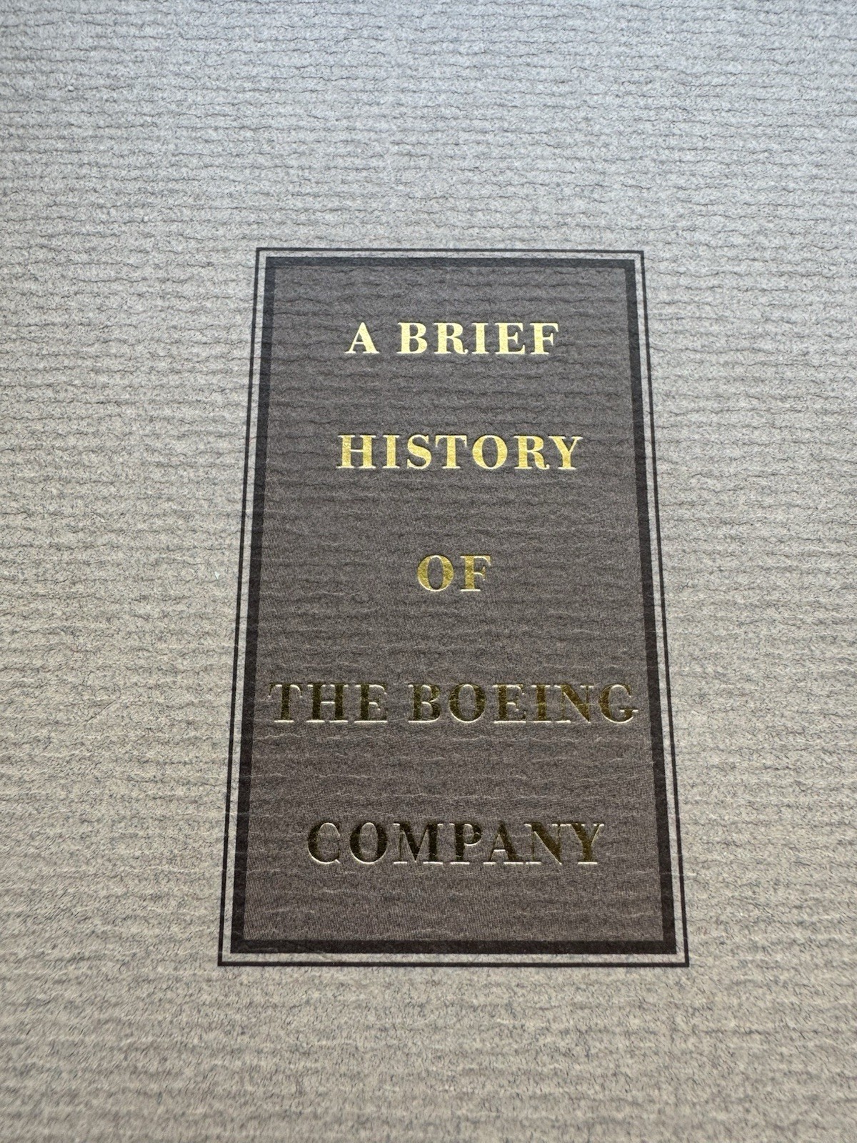 Boeing Paperback A Brief History of the Boeing Company 1999