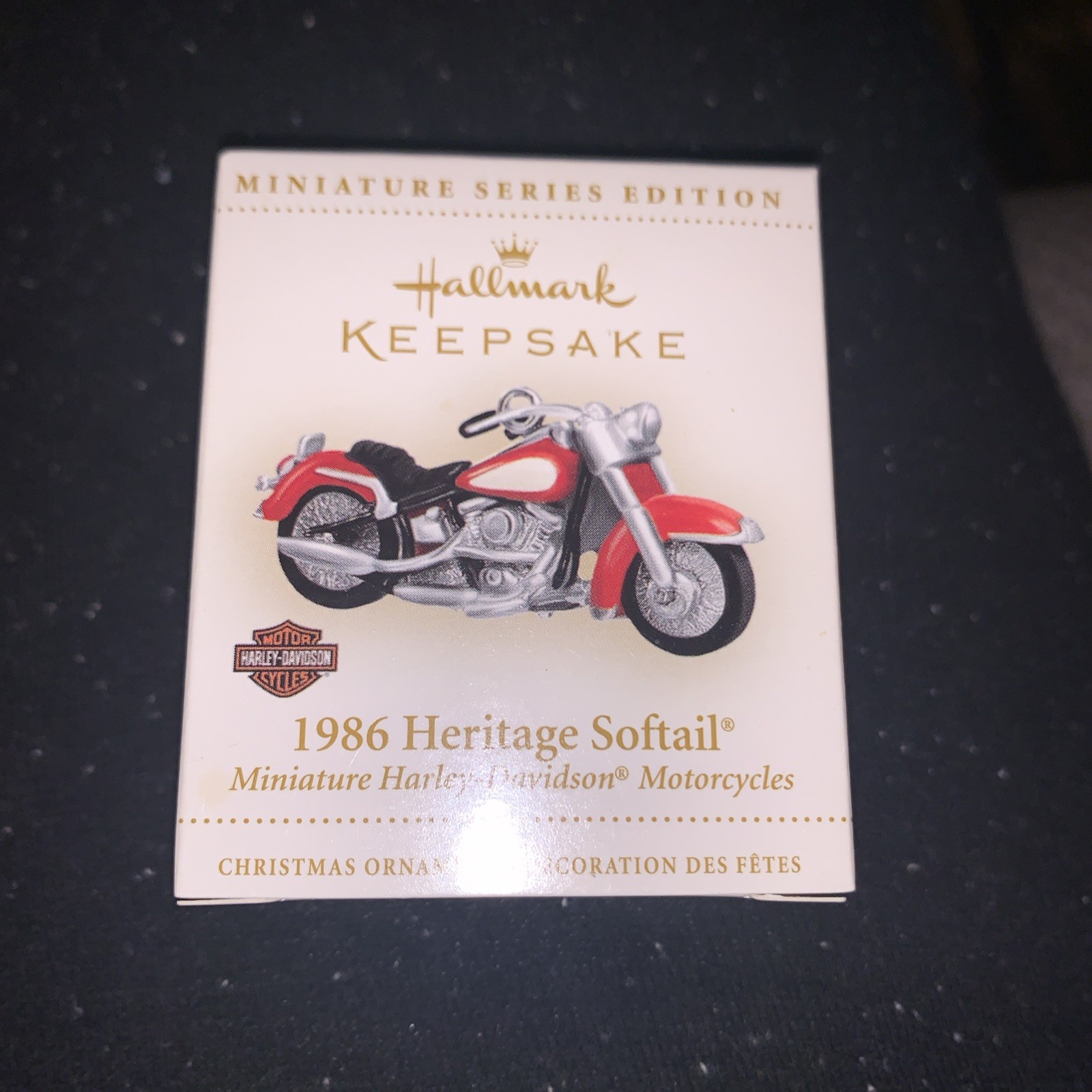 Hallmark Keepsake Miniature 1986 Heritage Softail Harley Davidson Ornament 2006