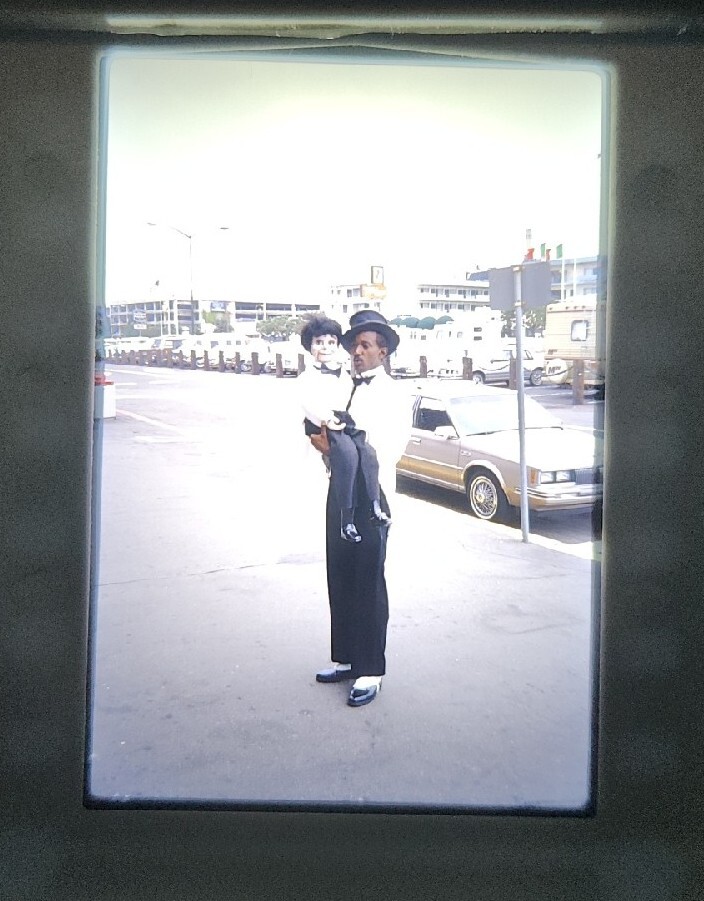Vtg 1986 San Francisco CA Fishermans Wharf Ventriloquist African American 