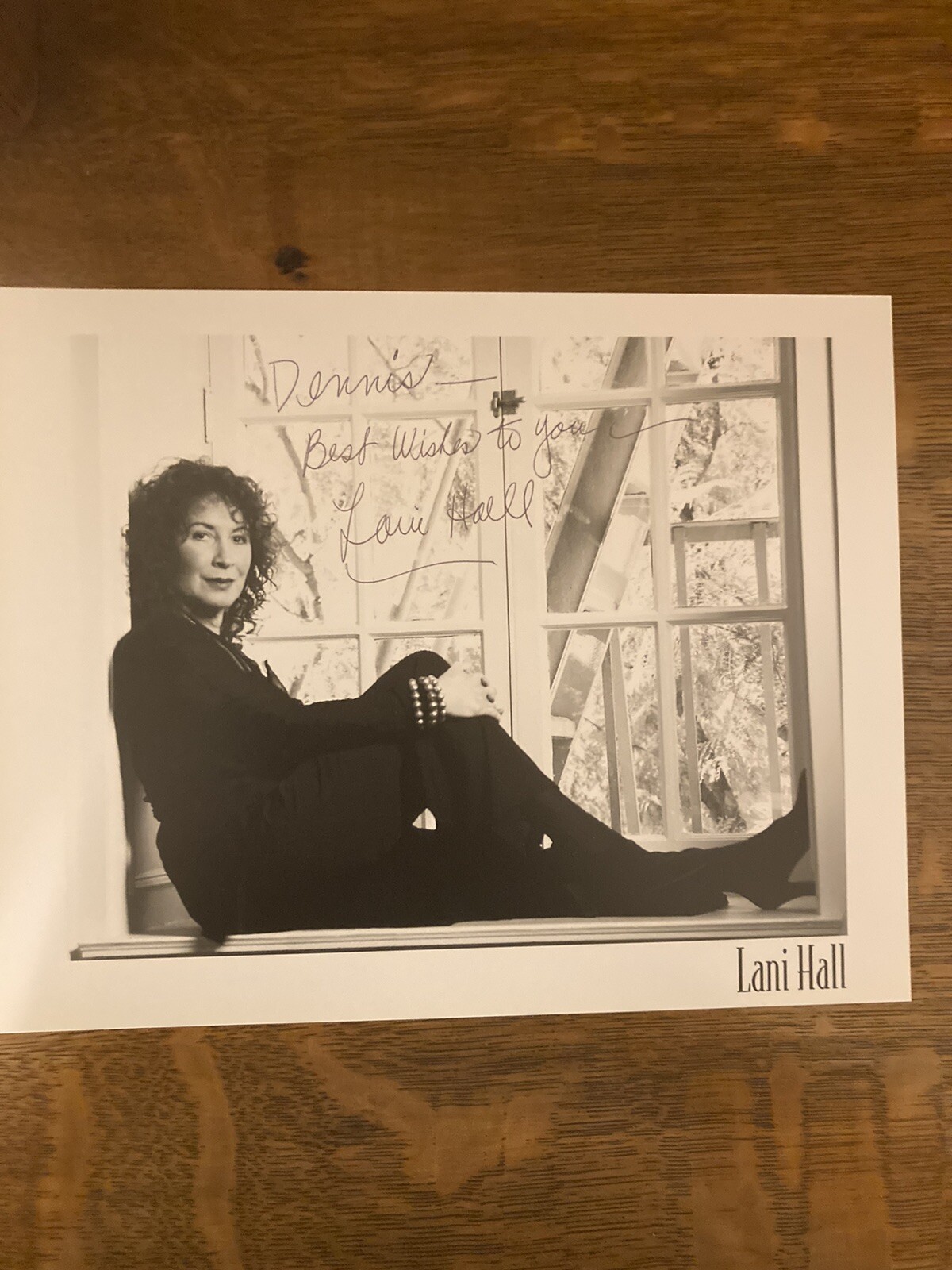 Lani Hall- SIgned B&W Photograph