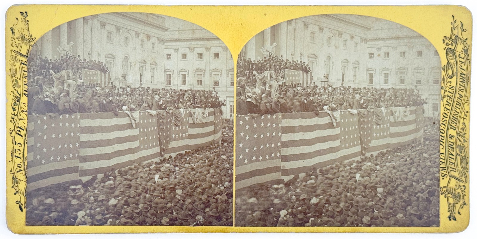 Rare 1877 Rutherford Hayes Inauguration Stereo Photo | Jarvis, Washington, DC