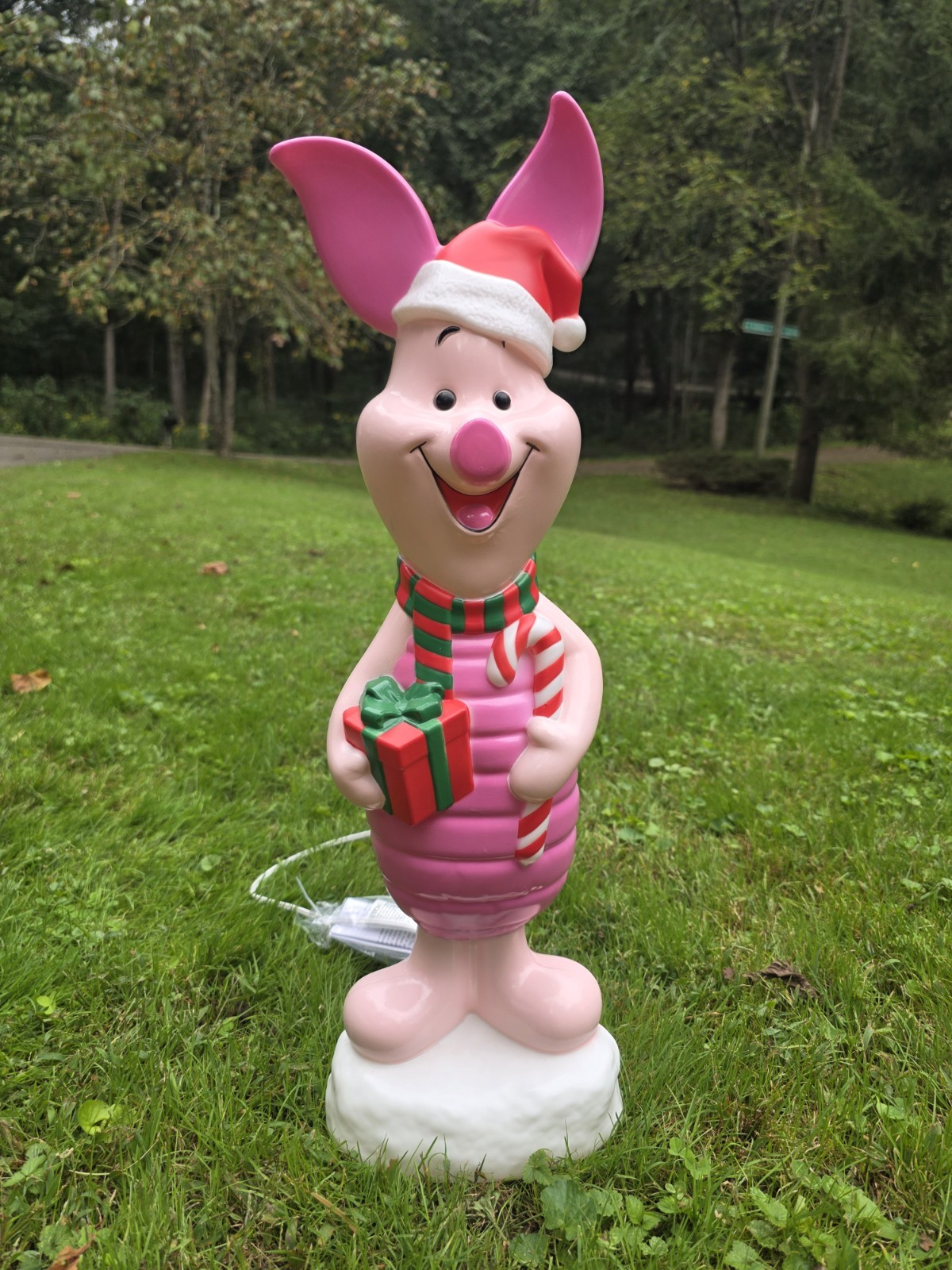  Piglet Winnie The Pooh Christmas Blow Mold Light Up Holiday Decor Gemmy Disney 