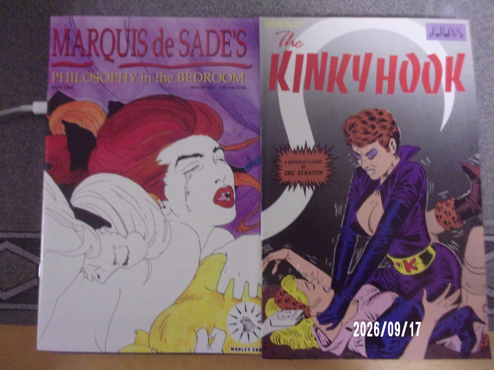 ADULT LOT 5 VF+ BKS,MARQUIS DESADE#1,KINKY HOOK#1,TAWNY TALES #1,SPANDEX TIGHTS
