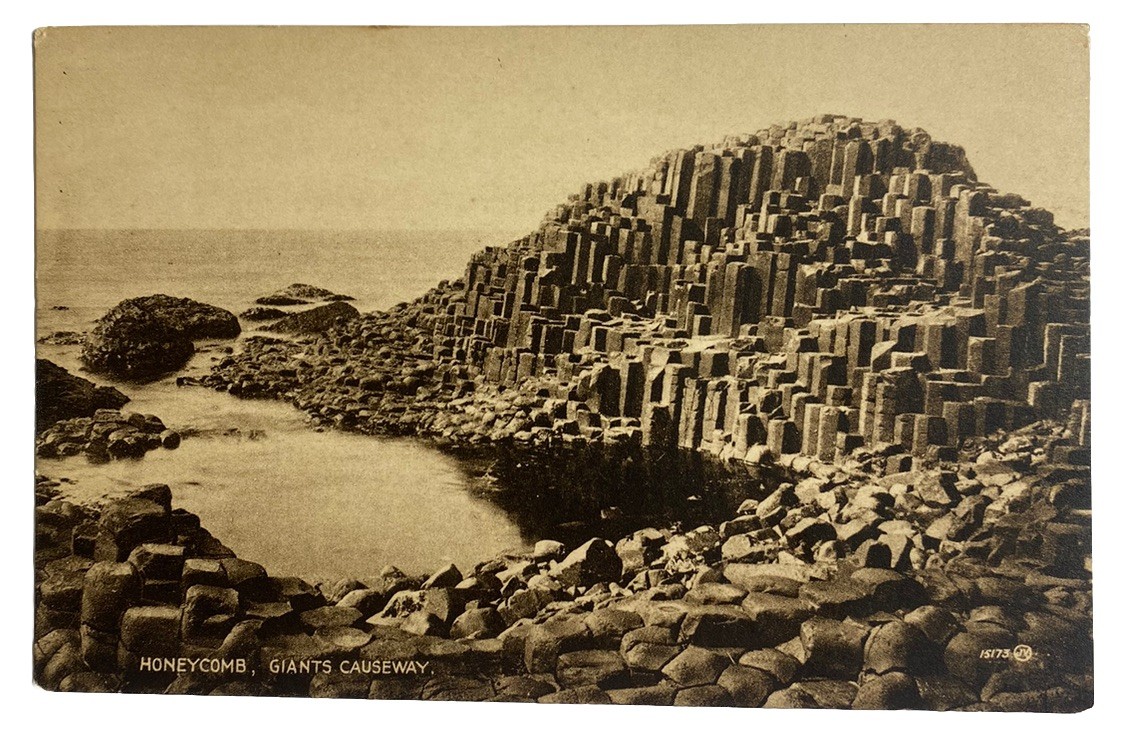 Giants Causeway Honeycomb ~ Antrim Northern Ireland UK ~ Antique 1910s Postcard