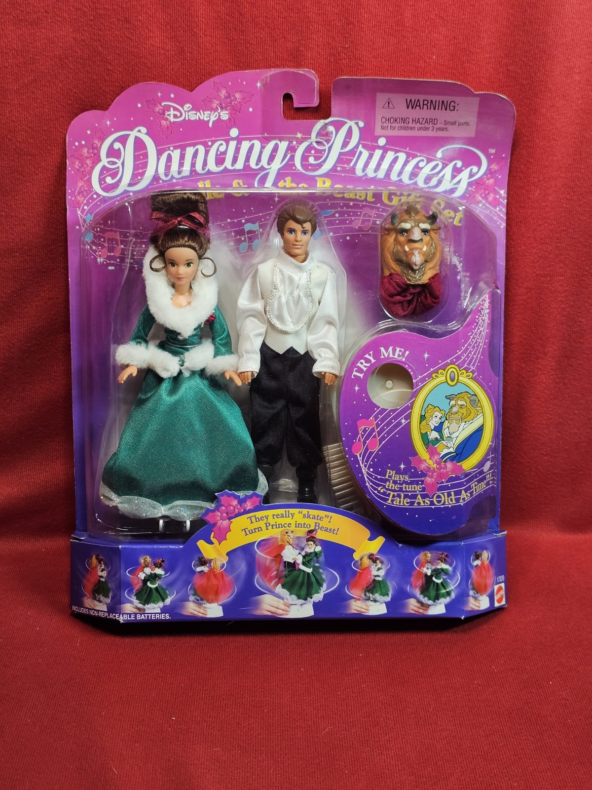 Disney\'s Dancing Princess Belle & the Beast Gift Set 1997 Mattel