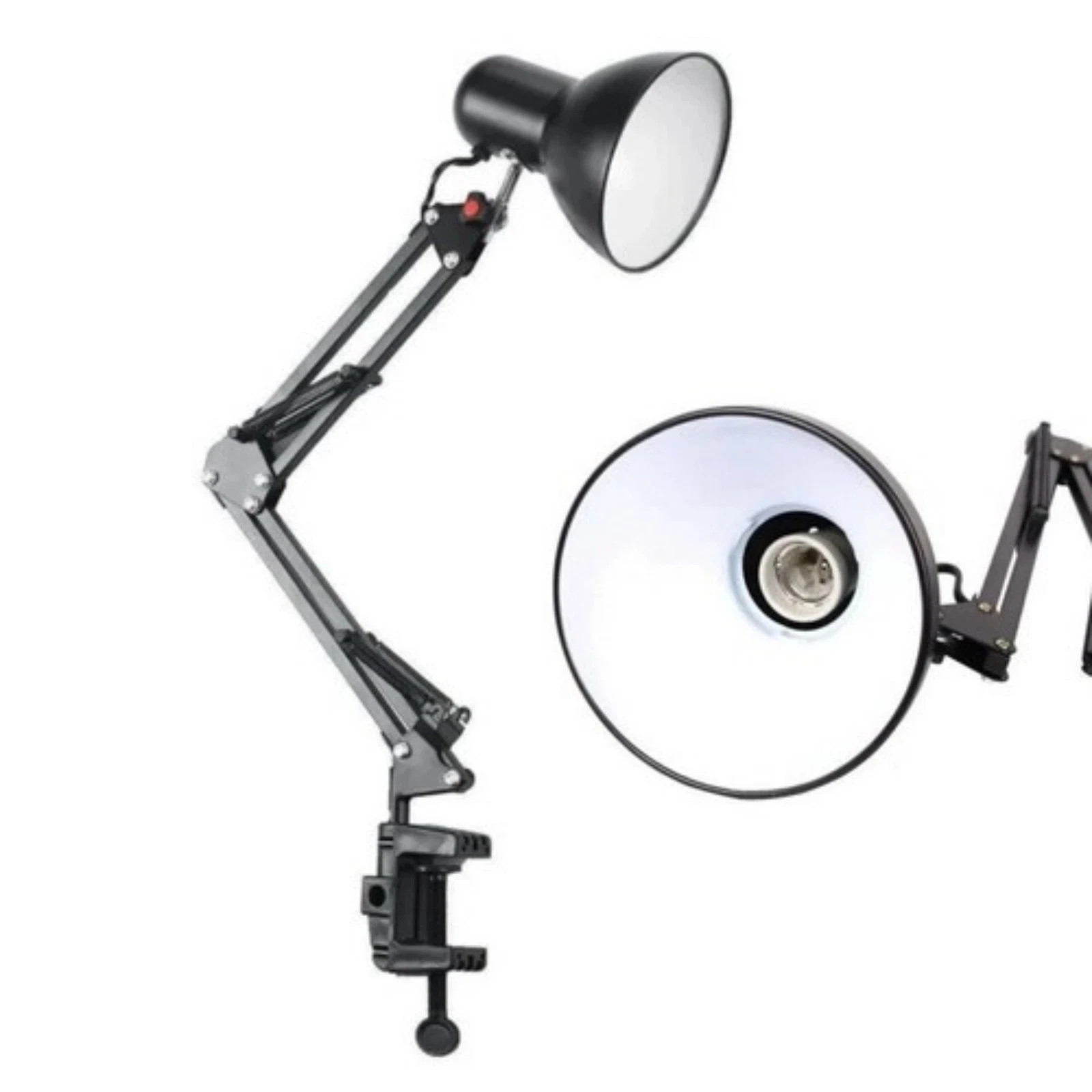 Desk Lamp Adjustable Swing Arm Lamp with Clamp Eye-Caring Reading Desk Light