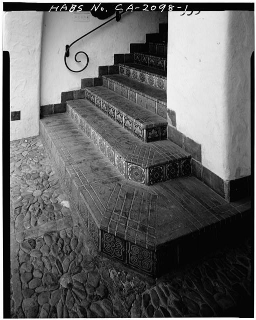 Palo Alto California 1927 Courtyard Building Ramona Street Stairway HABS