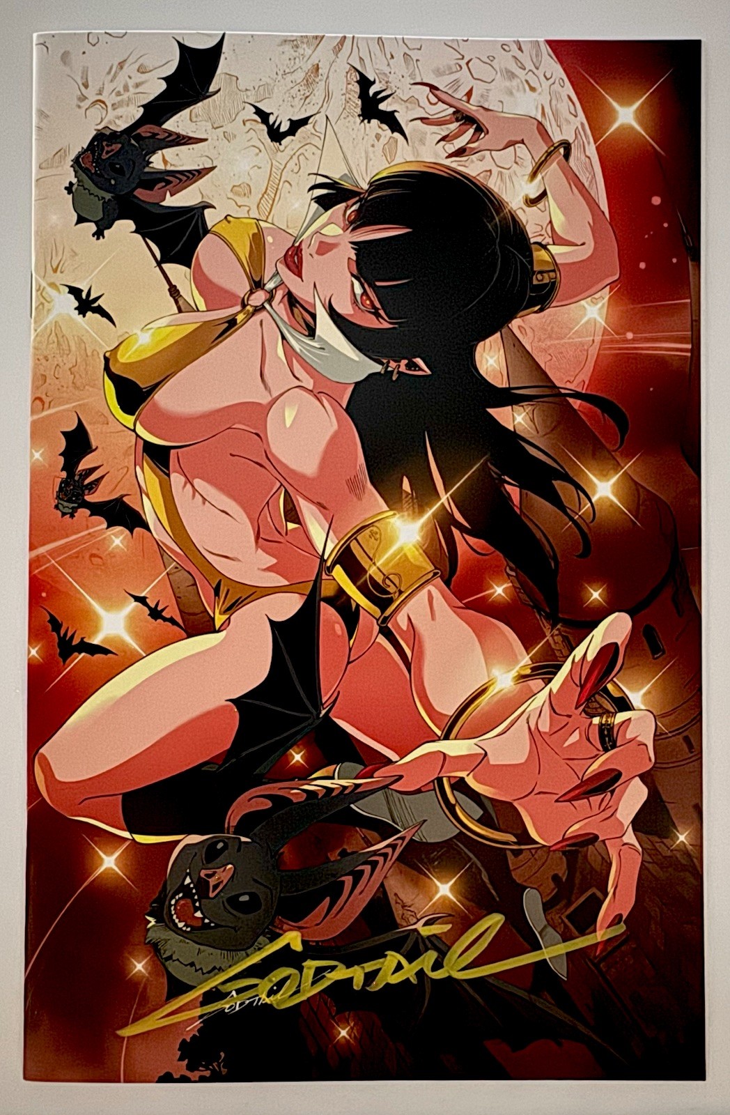 Vampirella #4 SIGNED GODTAIL COA Big Dex Golden Suit Virgin LTD 500