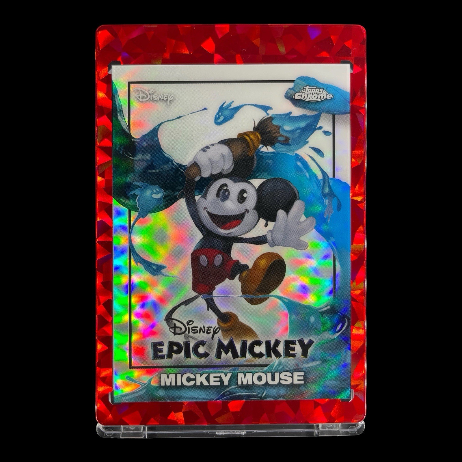 MICKEY MOUSE SILVER CHROME REFRACTOR CARD 2026 Topps Chrome Epic - Disney