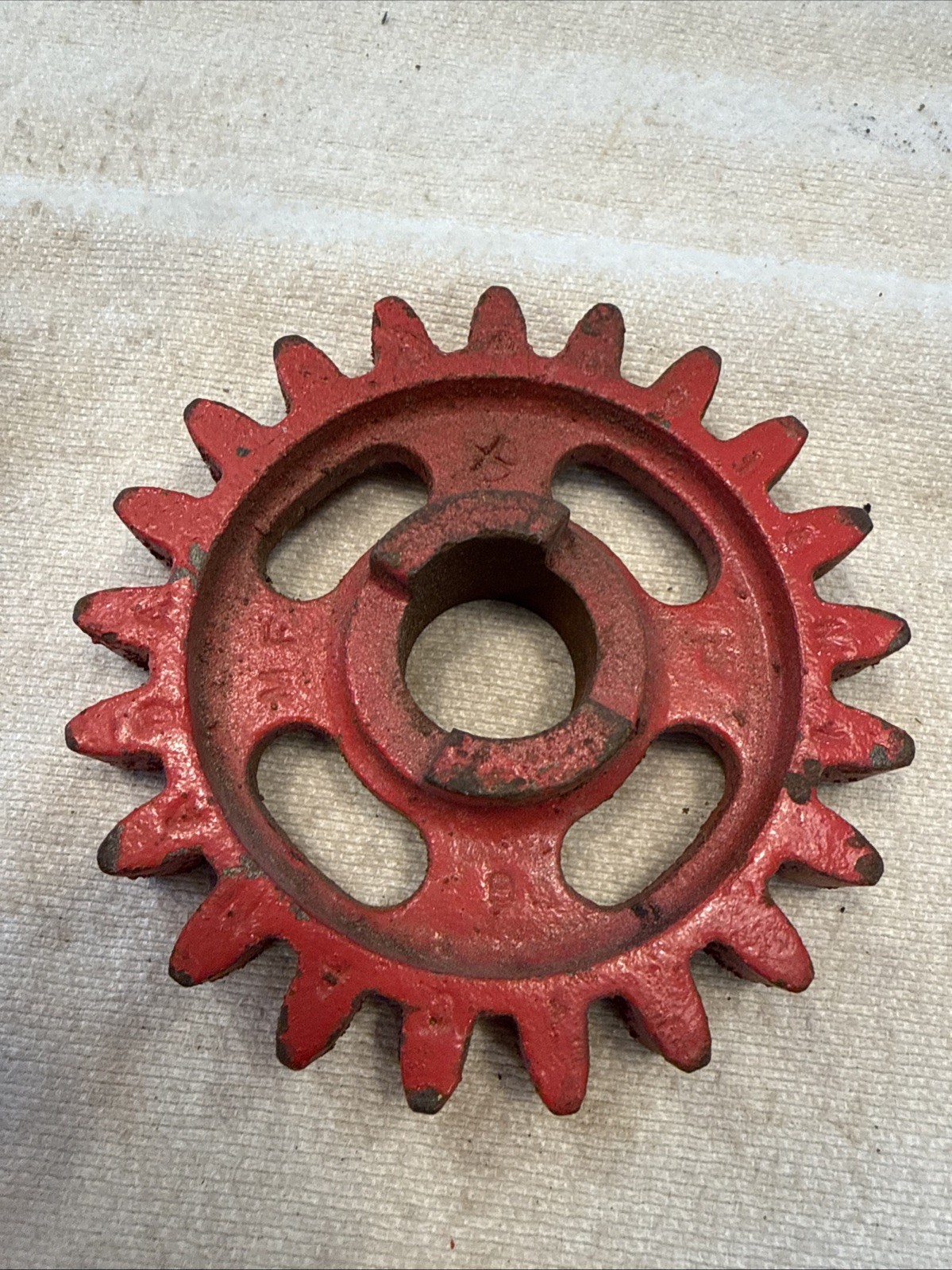Antique MF Massey Ferguson Metal Gear 440918M1 Canada Original Paint NOS?
