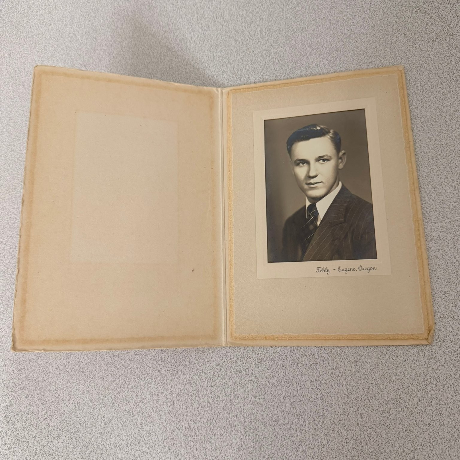 Vintage 1930s 1940s Photo Lot 2 Young Men Portraits Oregon Studio Photography