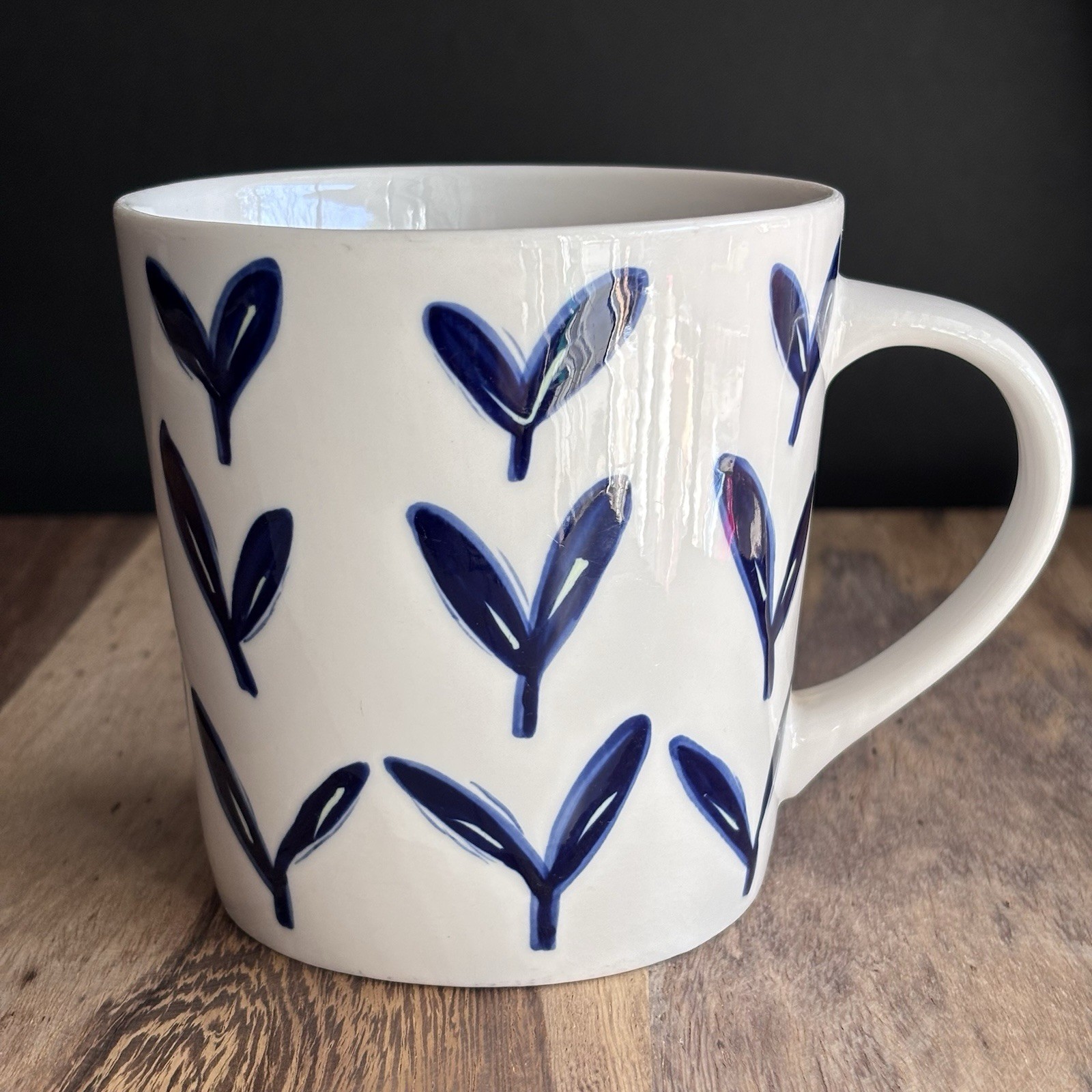 Vintage Starbucks Barista Mug - Blue White - New Leaf Buds - 2003 - RARE Pattern Vintage Starbucks Barista Mug - Blue White - New Leaf Buds - 2003 - RARE Pattern