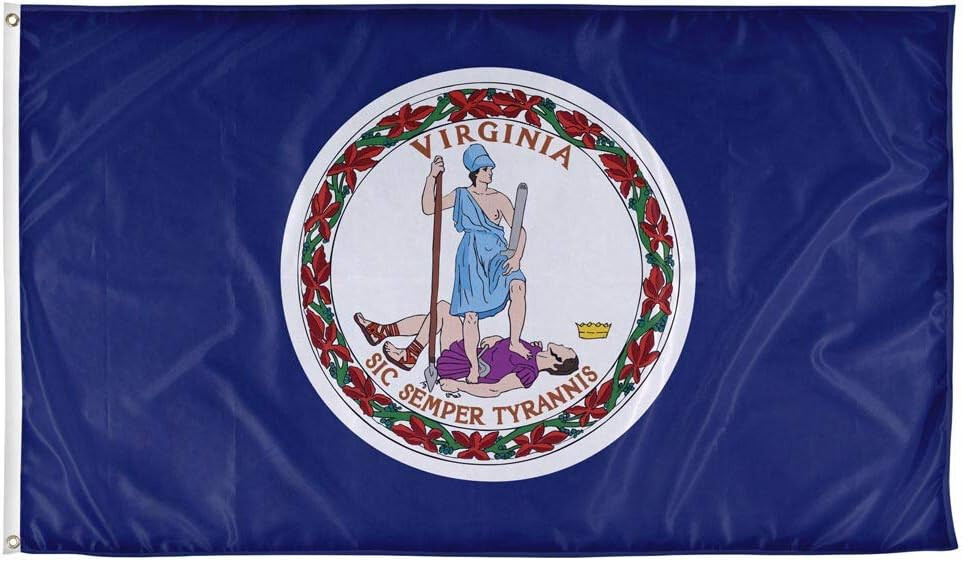 3x5 State of Virginia Flag 3'x5' Banner  Polyester Premium Fade Resistant