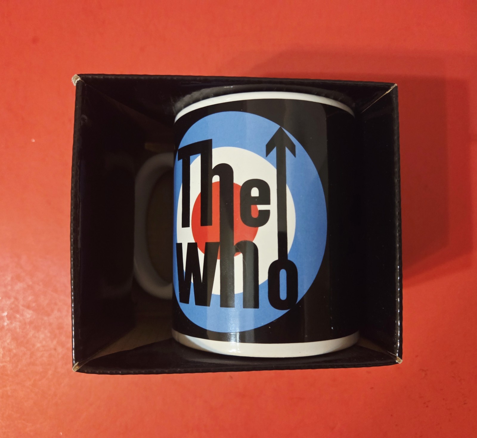 The Who Target Logo Coffee Mug New in Box Official Rock Band Mod Target Ceramic The Who Target Logo Coffee Mug New in Box Official Rock Band Mod Target Ceramic