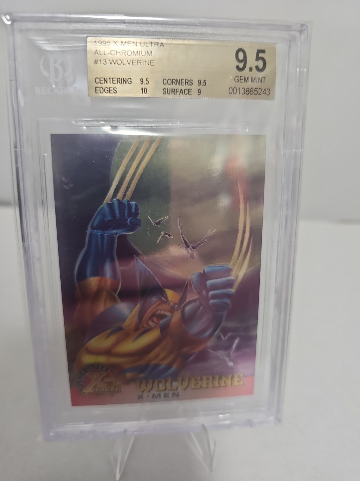 1995 Xmen Ultra All-chromium #13 Wolverine Bgs 9.5 Gem Mint