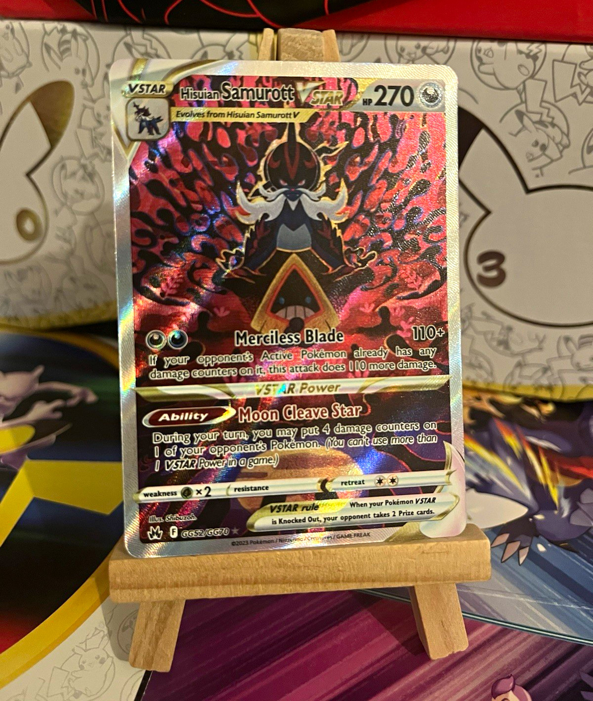 Pokémon TCG Hisuian Samurott VSTAR GG52/GG70 Crown Zenith Ultra Rare FA Holo