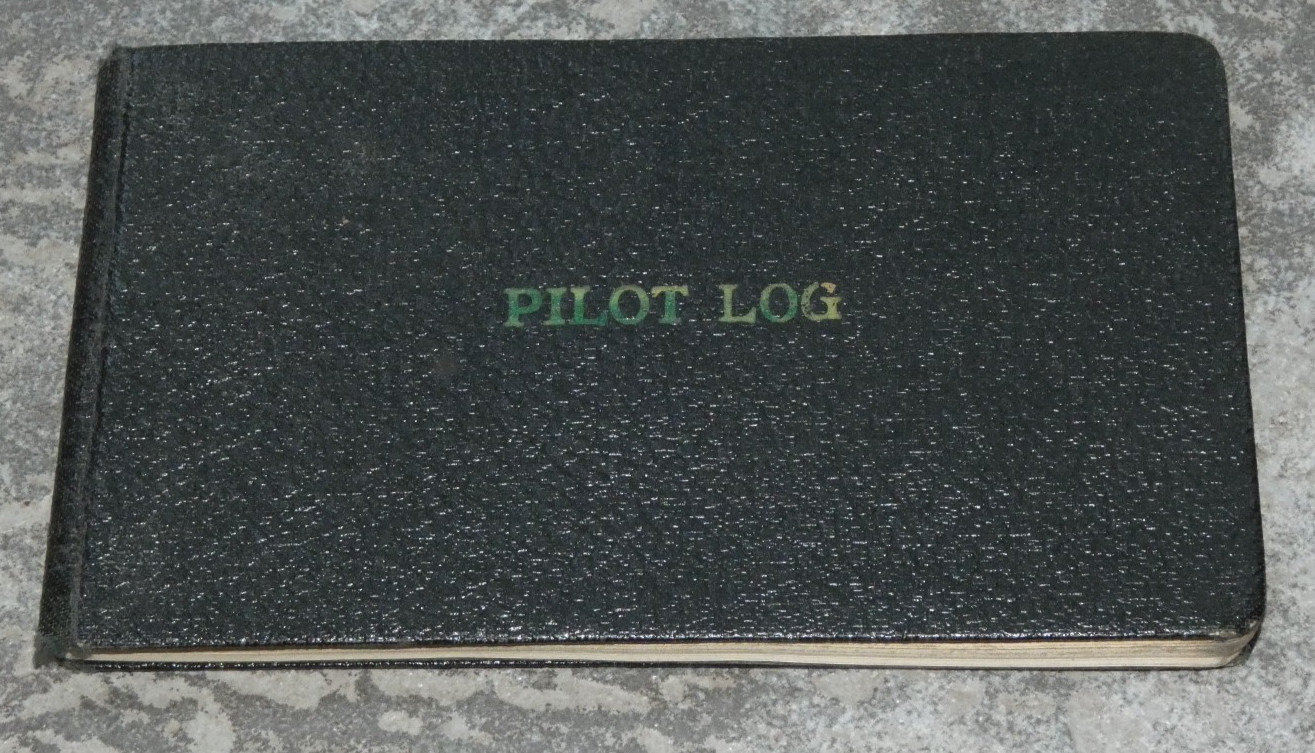 1943-1944 World War II Pilot Log Book-Thompson Robinson + Walnut Ridge AAF Ark