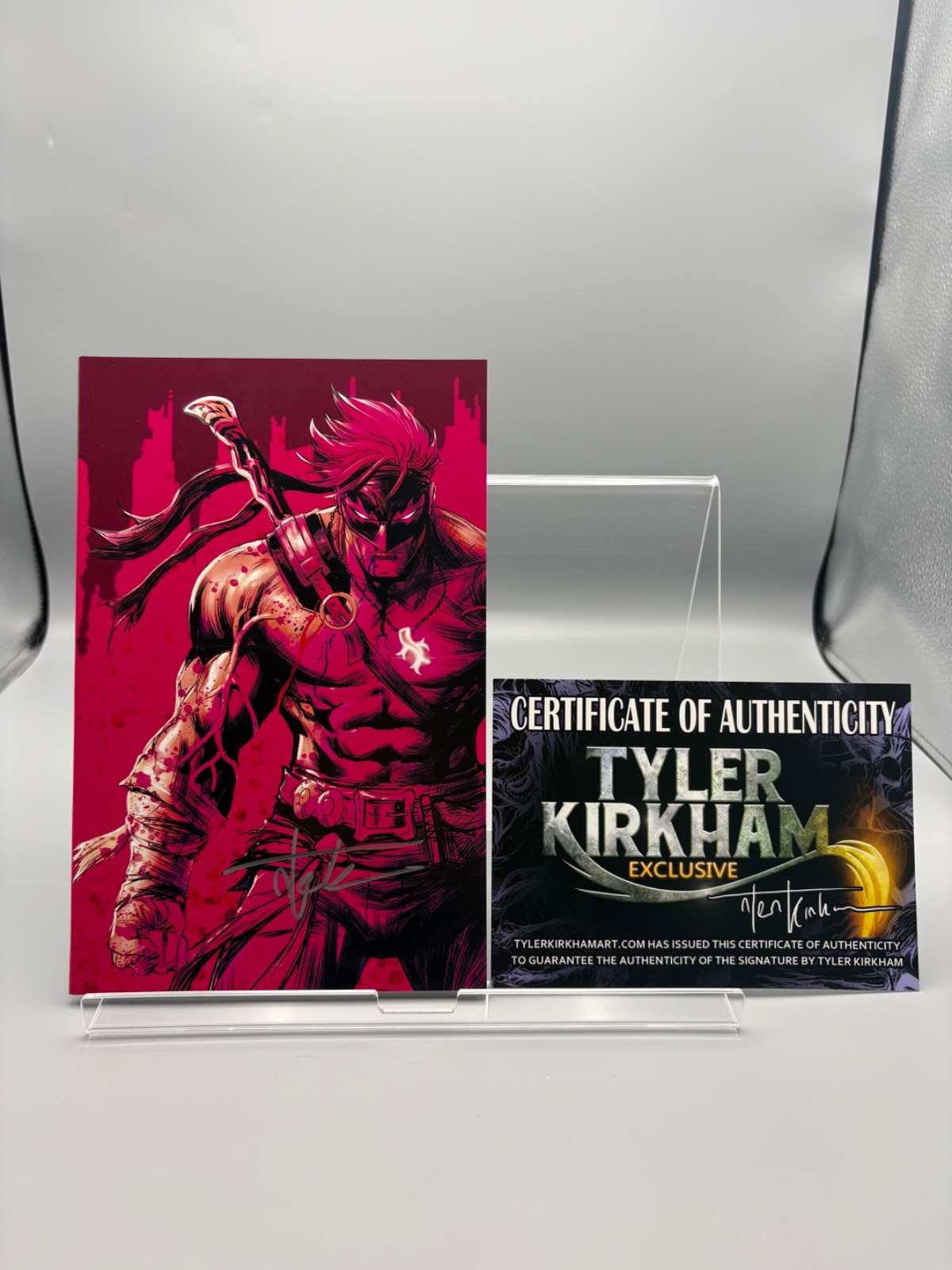 Final Boss 1 signed by Tyler Kirkham with COA