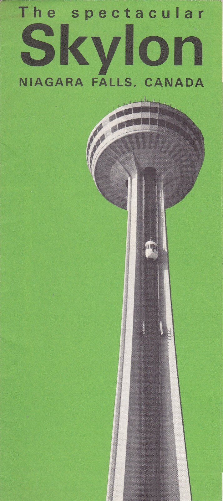 1960\'s The Skylon Observatory Niagara Falls Ontario Canada Brochure