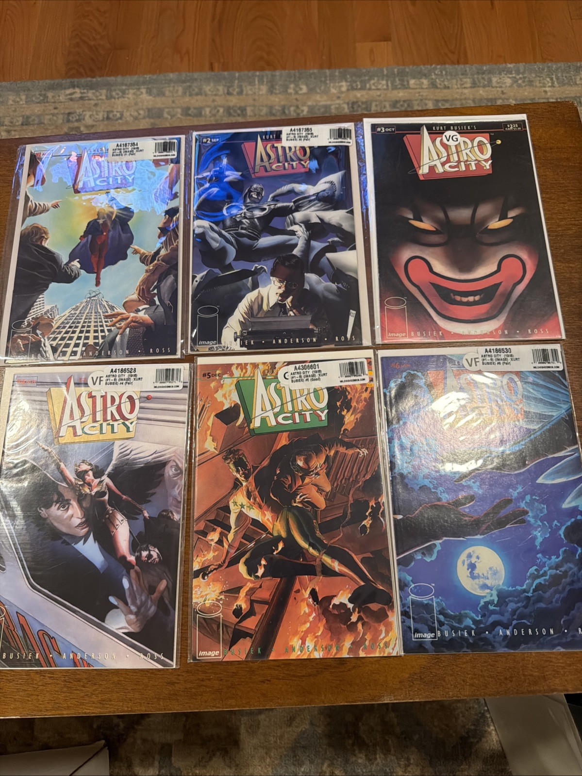 Astro City #1-6, Complete First Series, 1995-1996 Image Comics, Alex Ross Covers Astro City #1-6, Complete First Series, 1995-1996 Image Comics, Alex Ross Covers