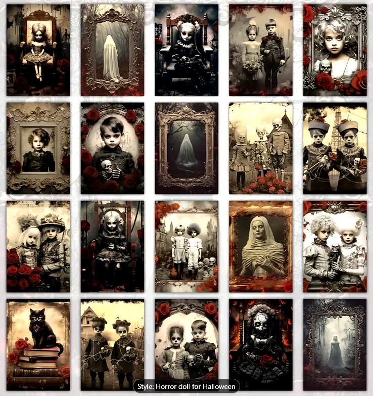 20 Halloween Postcard Lot Retro Vintage Creepy Girl Boy Ghost Black Cat Spooky