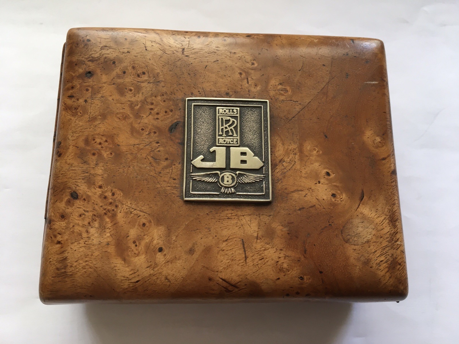 RARE C1930s ERA JACK BARCLAY ROLLS ROYCE&BENTLEY JAPANESE MAPLE CIGARETTE CASE