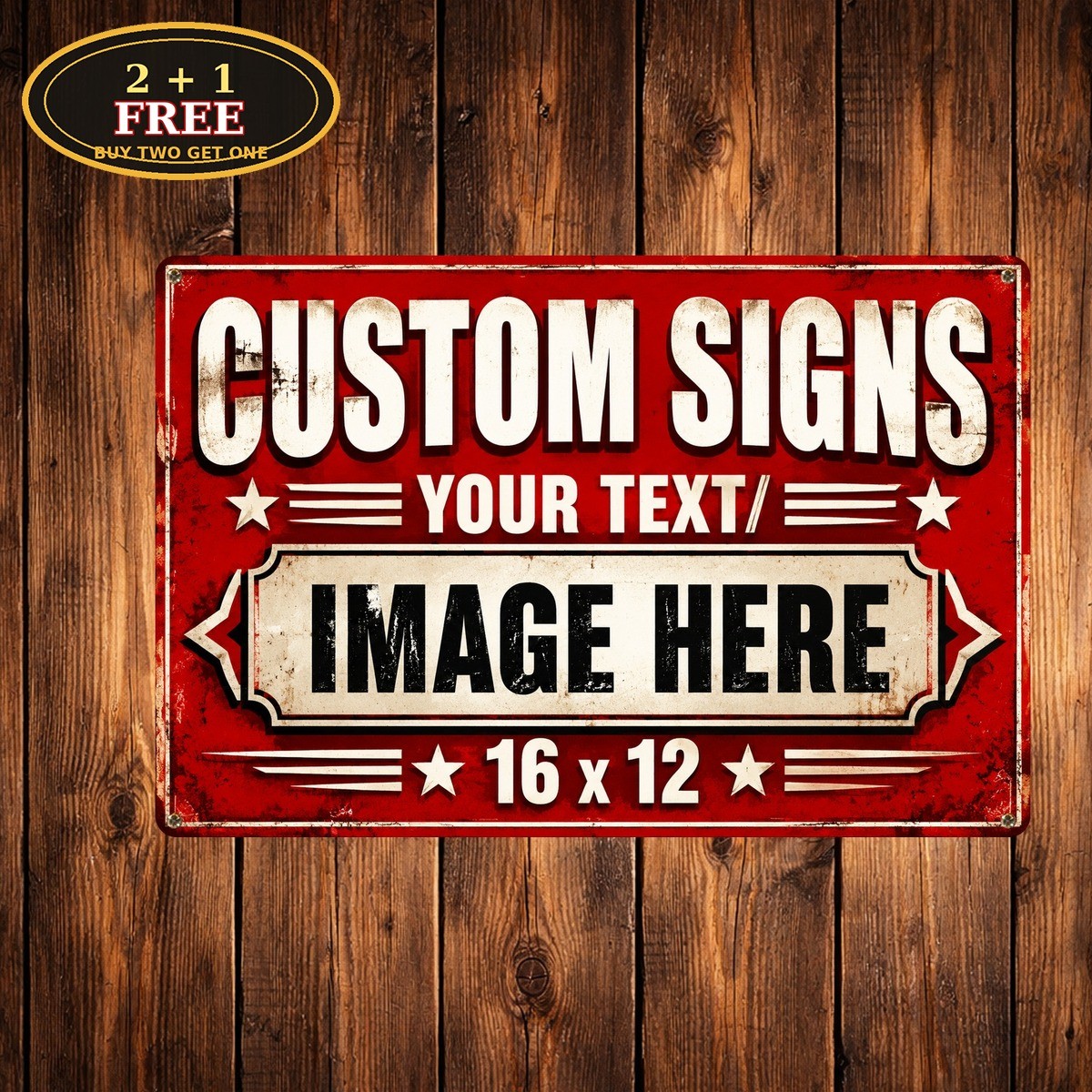 Custom Signs Personalized Make Your Own Metal Sign Custom Text Banner 8x12
