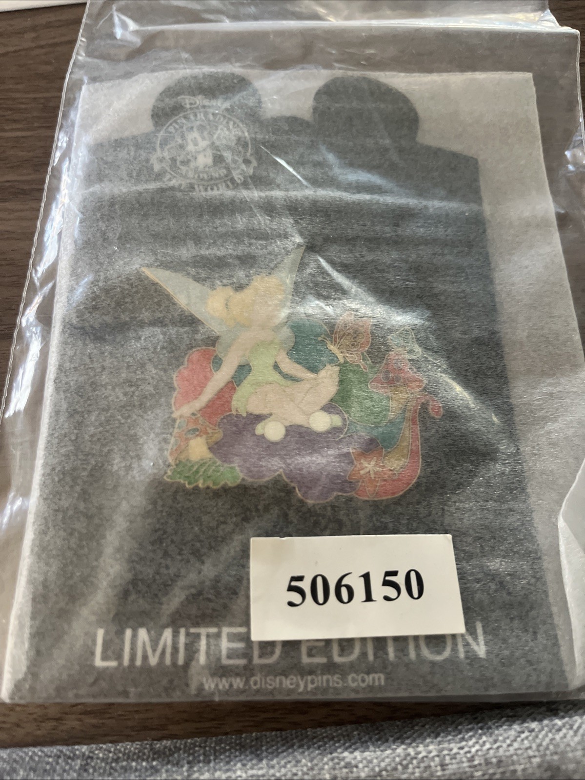 LE 125 Disney Shopping Tinker Bell Rainbow Mushroom Butterfly Relaxing RARE Pin
