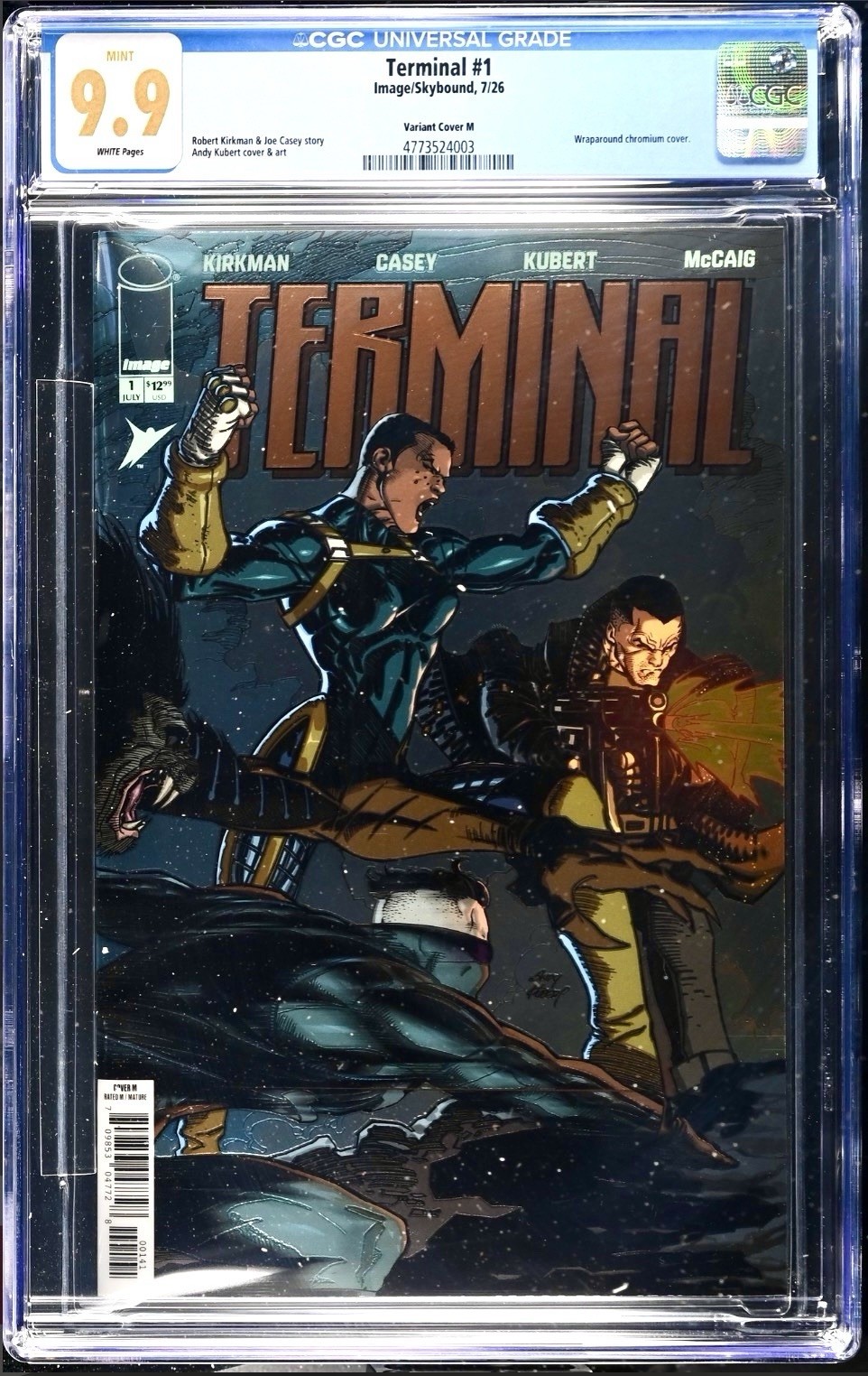 Terminal #1 CGC 9.9 Andy Kubert Chromium Wraparound Cover M Kirkman Skybound Terminal #1 CGC 9.9 Andy Kubert Chromium Wraparound Cover M Kirkman Skybound