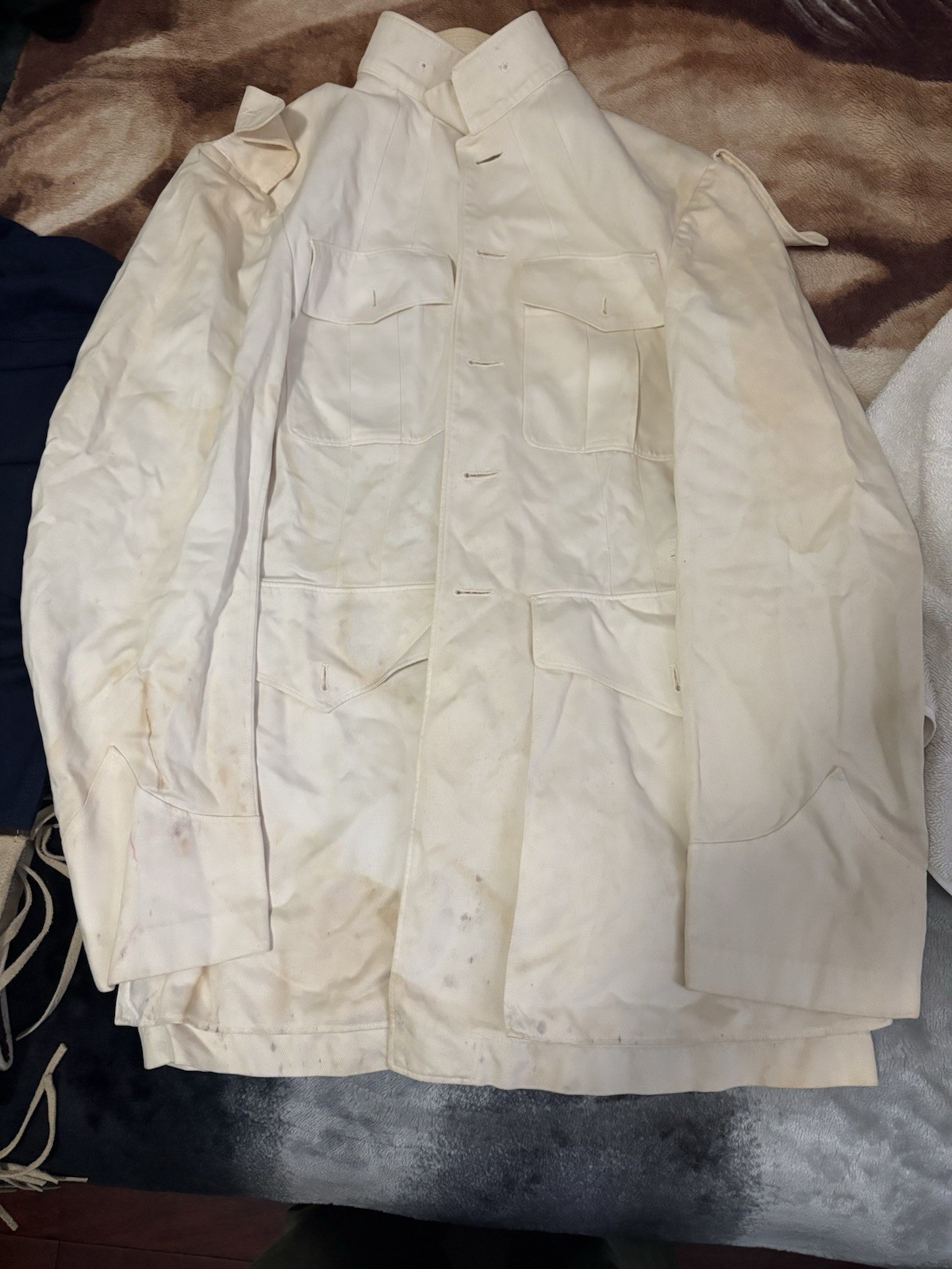 WW2 Named US Marines Dress Whites Uniform Original Jacket Pants Named WW2 Named US Marines Dress Whites Uniform Original Jacket Pants Named