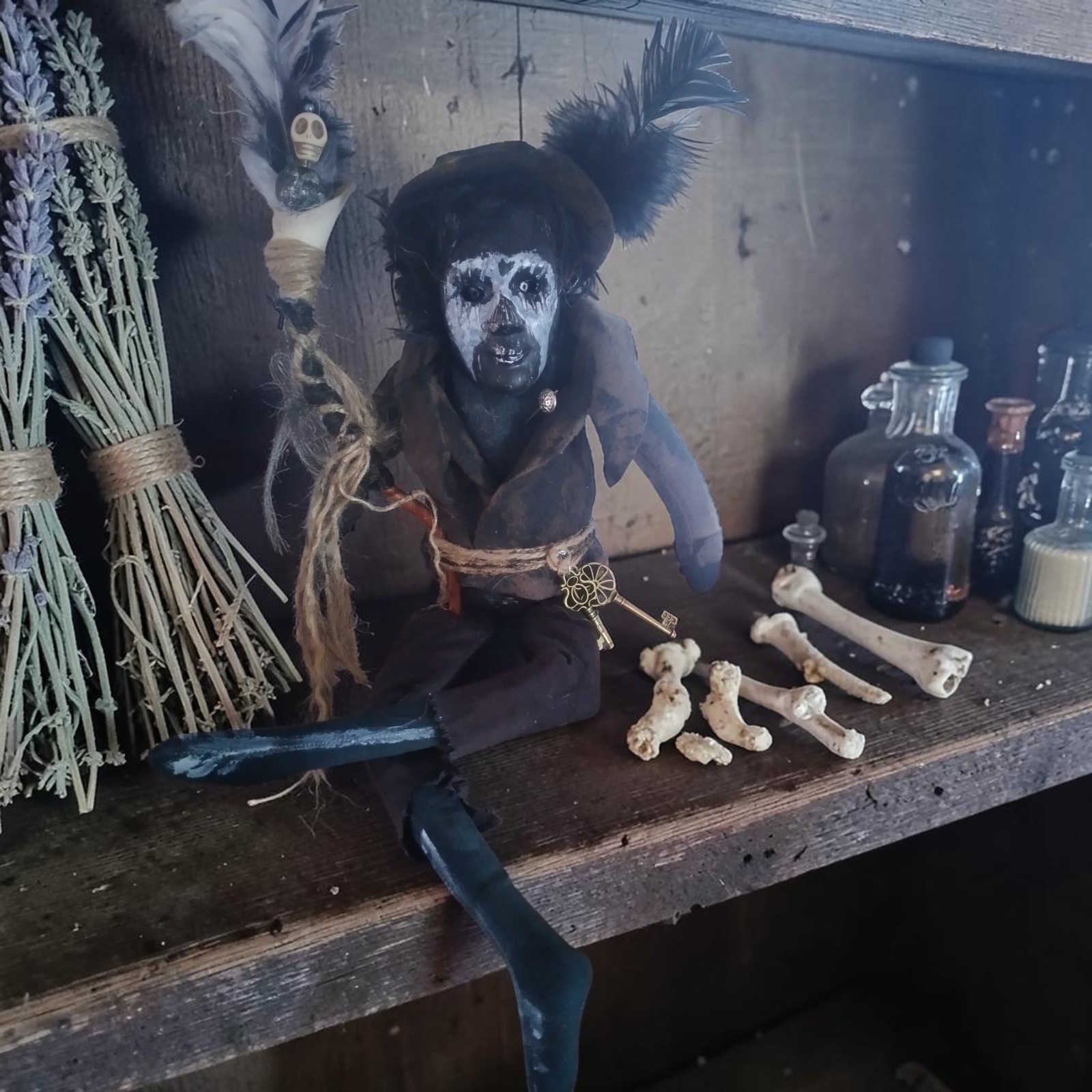 Papa Legba Active Voodoo Doll,  No USA Tariffs To Pay