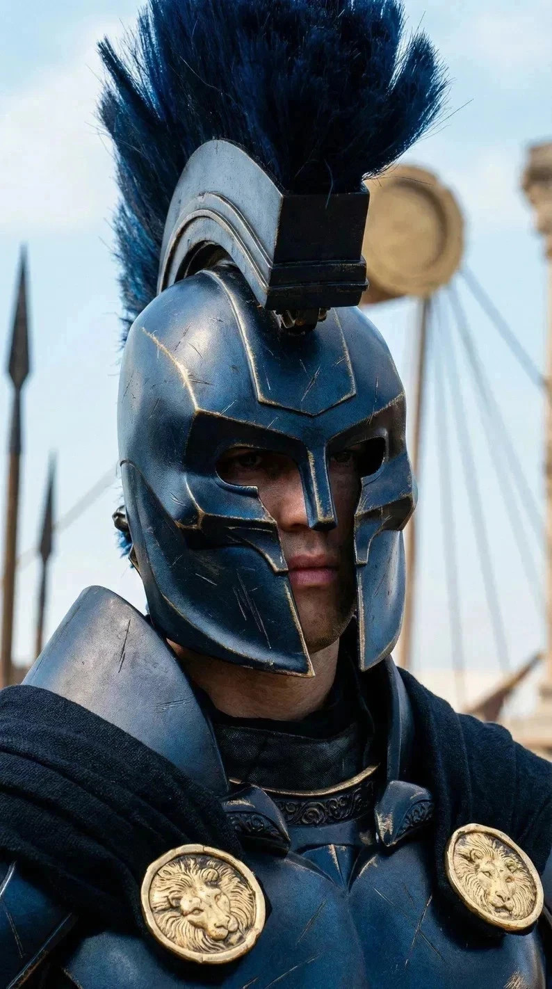 The Odysseus King Agamemnon Helmet Greek Warrior Replica Trojan Armor Helmet The Odysseus King Agamemnon Helmet Greek Warrior Replica Trojan Armor Helmet