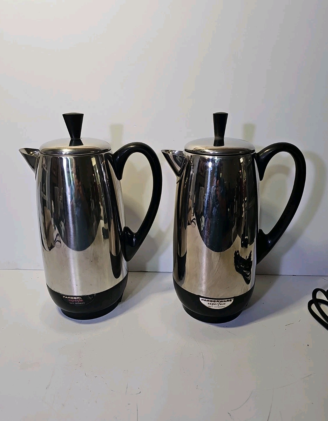 Vtg  Faberware Superfast 12 Cup Percolator Coffee Pot Model 142  Stainless. Each