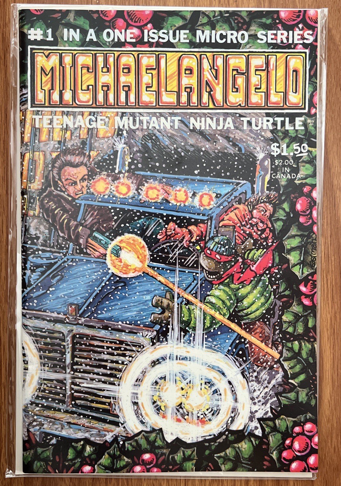 MICHAELANGELO #1 Teenage Mutant Ninja Turtles Mirage 1985 1 In 1 Micro Series NM