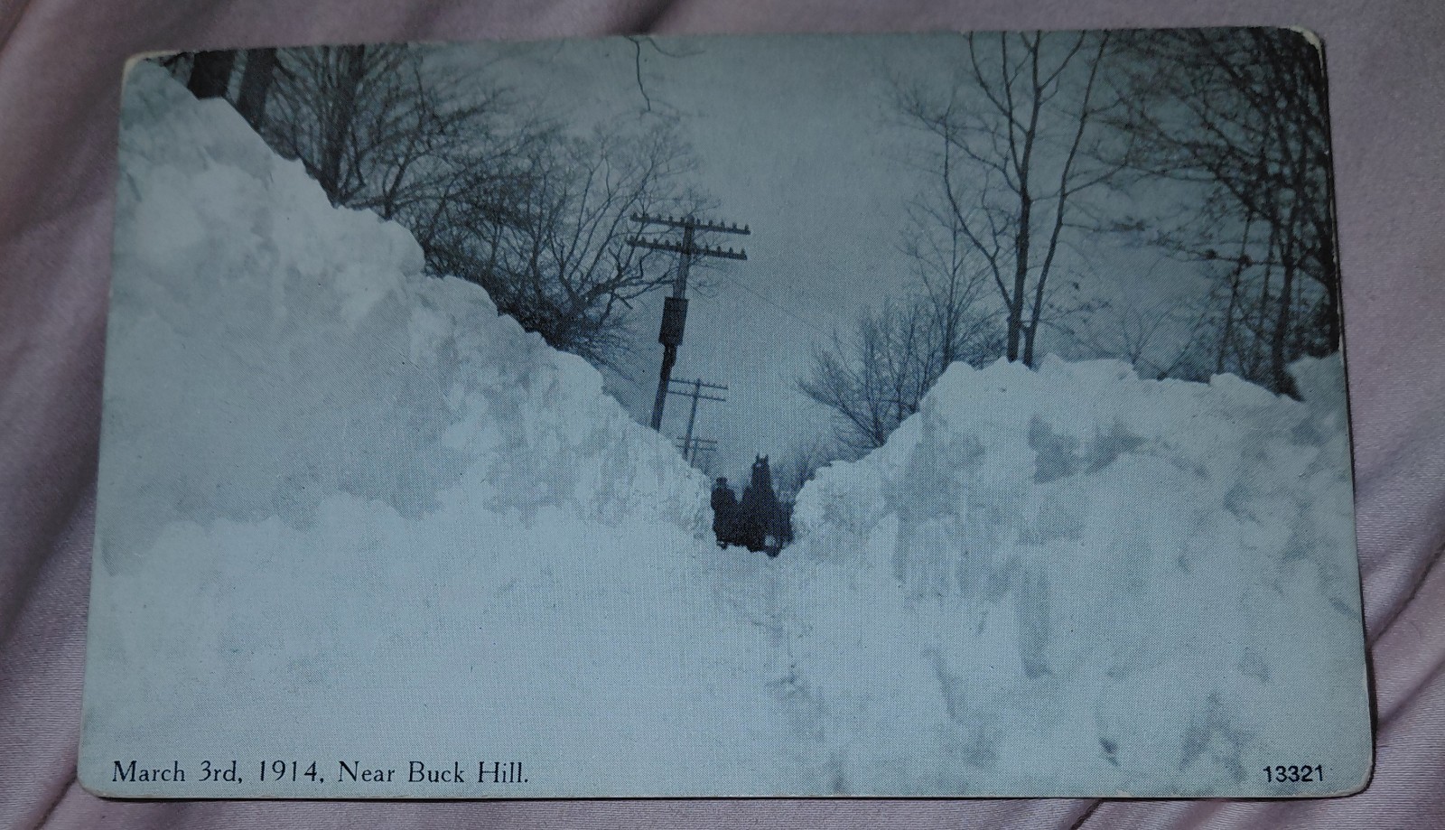 Rppc - Aftermath Of Blizzard Mar 3, 1914 Buck Hill Falls, PA - GV Miller 5.5\