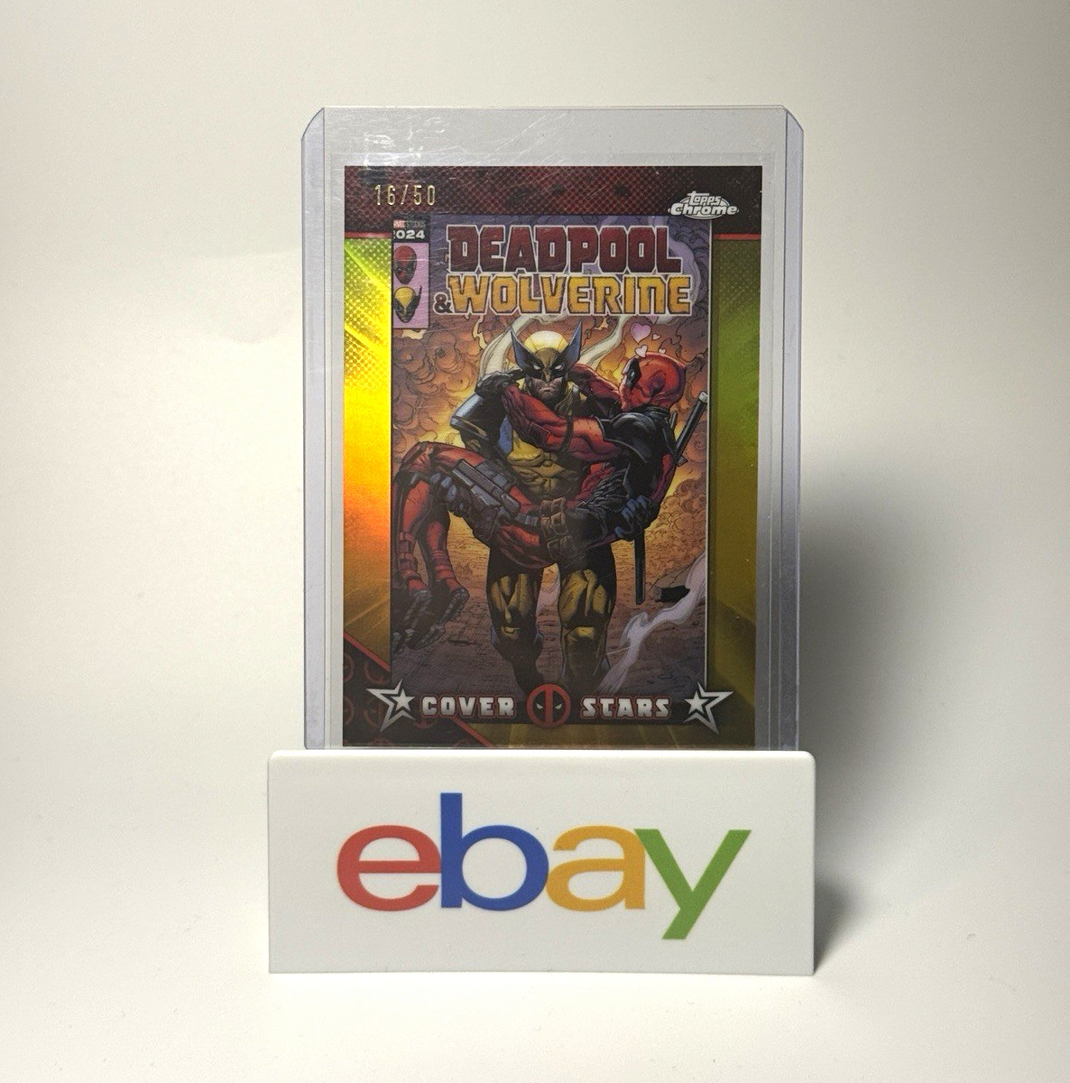 2025 Topps Chrome Deadpool Cover Stars Gold Refractor /50
