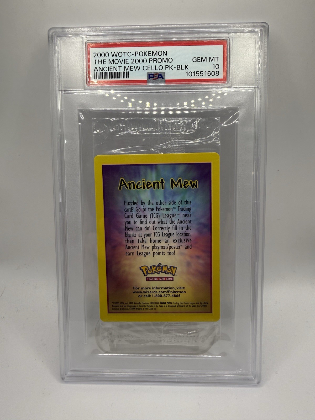2000 Wotc-Pokemon The Movie 2000 Promo Cello Pack Cello Pack Ancient Mew PSA 10